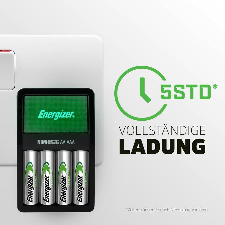 Immagine prodotto Energizer Ricarica Maxi (4 pz., AA, 2000 mAh, Batteria + Caricabatterie)