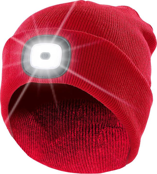 Produktbild Lunartec Strickmütze mit LEDs