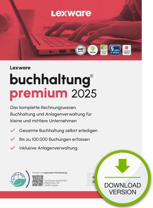 Produktbild Lexware buchhaltung premium 2025 Download Jahresversion (365-Tage) (1 User, 12 Monate)