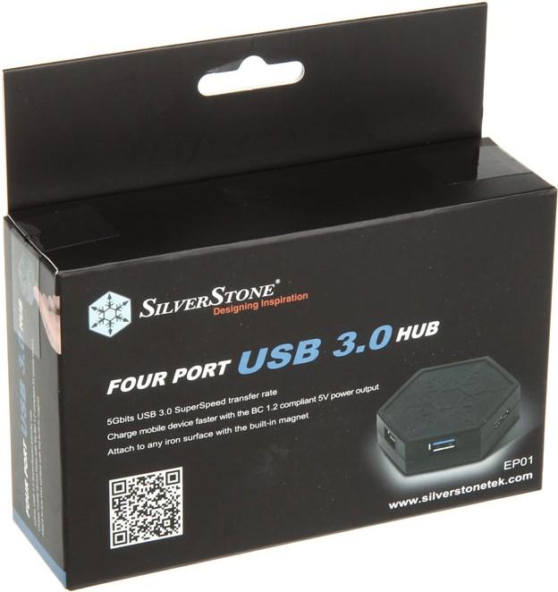 Actual product image Silverstone Ep01 (Micro USB, 4 Ports)