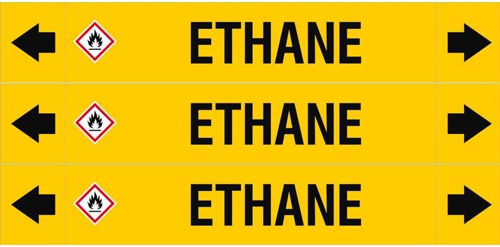 Energy Label Brady ASME - Pipe markers - Ethane