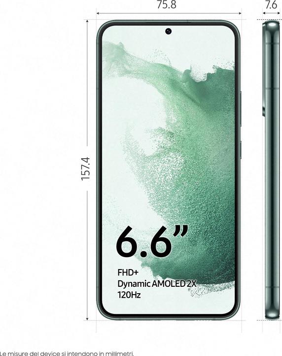 Image du produit Samsung Galaxy S22+ (128 Go, Green, 6.60", Double SIM, 50 Mpx, 5G)