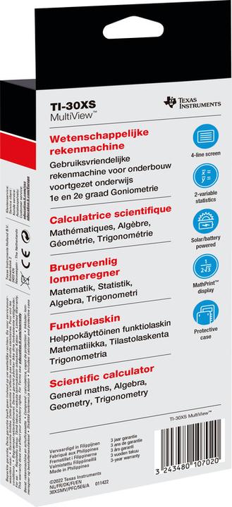 Image du produit TI Calculateur scientifique (Cellules solaires, Piles)