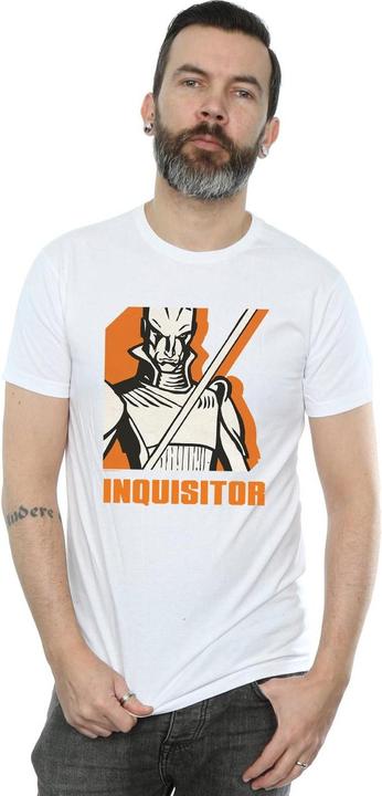 Actual product image Star Wars Mens Rebels Inquisitor T-Shirt (L)
