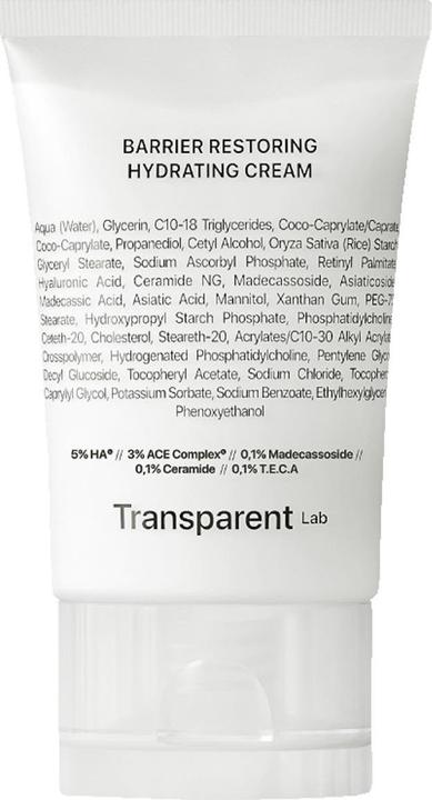 Actual product image Transparent Lab Barrier Restoring Hydrating Cream (50 ml, 24h cream)