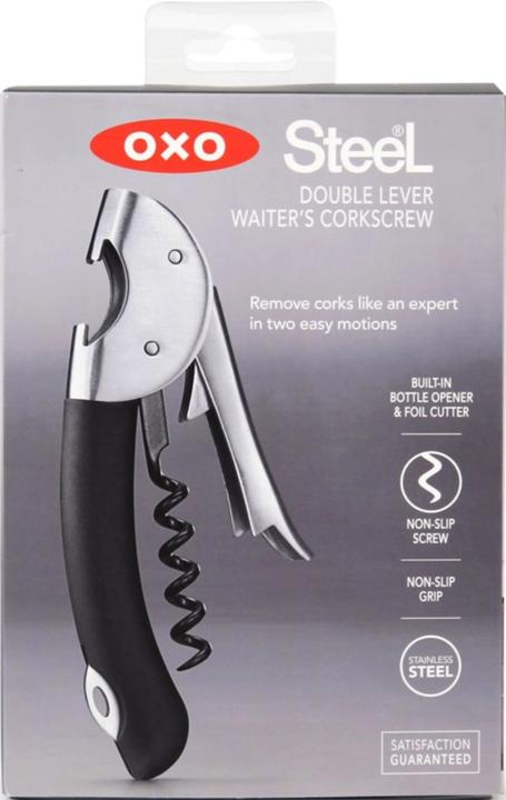 Actual product image OXO Double lever cellar corkscrew (Sommelier knife)