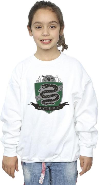 Actual product image Girls Slytherin Chest Badge Sweatshirt (116)