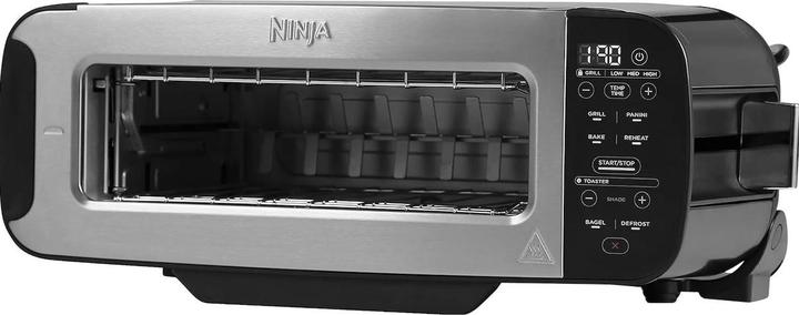 Productafbeelding Ninja 3-in-1 Multifunctionele Broodrooster, Grillplaat en Panini Maker - 7 Roosterstanden - RVS - ST202EU (CH stekker)