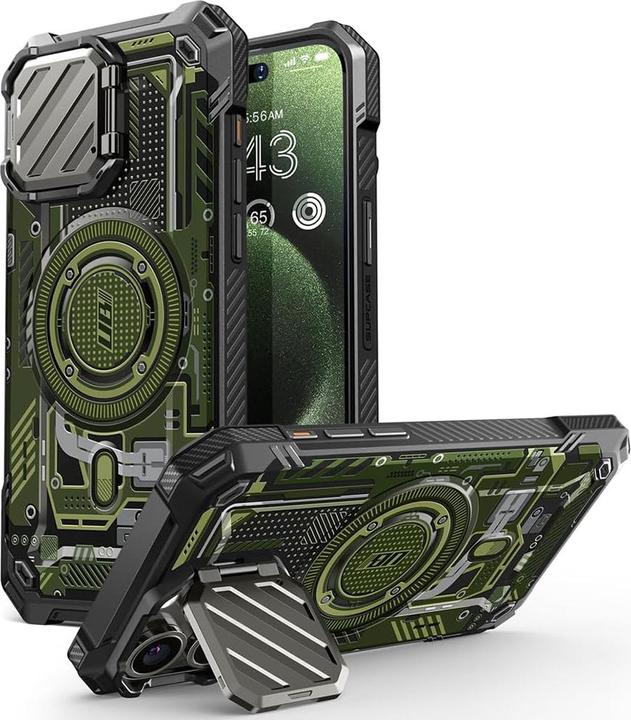 Supcase - Unicorn Beetle XT MagSafe - iPhone 15 Pro Max - Green Circuit (Apple iPhone 15 Pro Max)