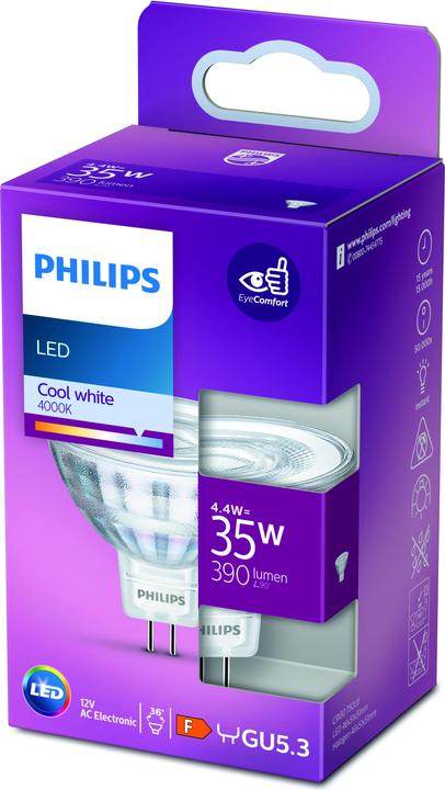 Produktbild Philips Lampe (GU5.3, 4.40 W, 390 lm, 1 x, F)