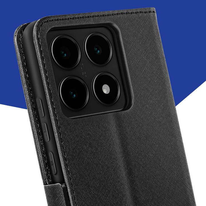 Actual product image 3MK Wallet Case for Xiaomi 14T Pro - Black (Xiaomi 14T Pro)