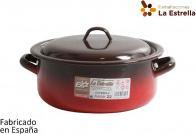 Produktbild Esmaltaciones La Estrella emaillierte Pfanne mit Deckel 22cm 34l Feuer (Pfannenset + Topfset)