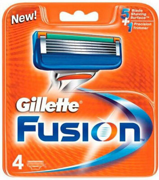 Actual product image Gillette Gillete Fusion Replacement Blades 4 pcs (4 x)