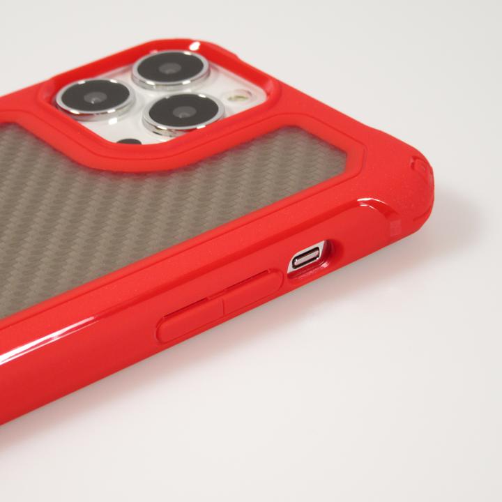 Produktbild PhoneLook Hülle Military Elite kompakt Cover mit semi-transparentem Carbon Rücken (Apple iPhone 14 Pro)