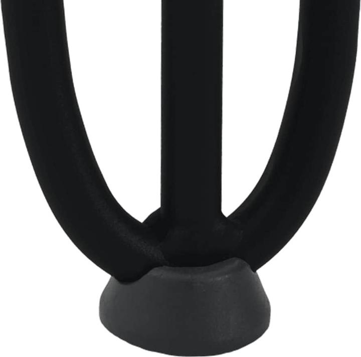 Produktbild VidaXL Haarnadelbeine 4 Stk. Schwarz 10 cm Massivstahl Hairpin Tischbein