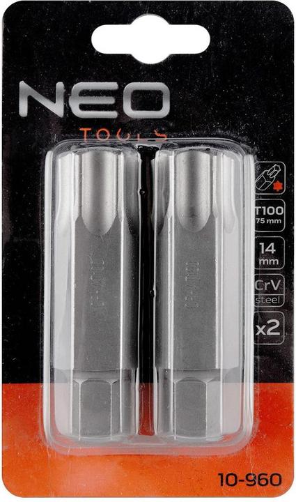 Produktbild Neo Tools TORX TIP T100 X 75 MM S2 X 2 vnt. 10-960 NEO (10-960 NEO)