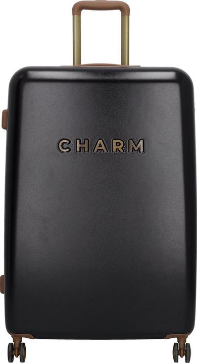 Produktbild Charm Charme London Reisewagen L grosser Koffer - 75 cm - 95 Liter - TSA Slot - Schwarz (95 l)
