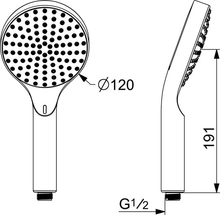 Produktbild Hansa Activejet Digital Handbrause 1-strahlig (1 Strahlarten, 15 l/min)