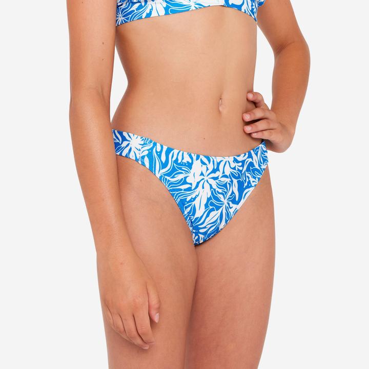 Olaian Bikini-Hose Mädchen Bruna blau/weiss (140)
