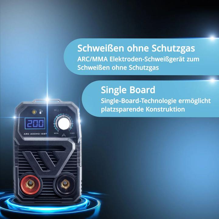 Produktbild Stahlwerk Schweissgerät ARC 200 MD IGBT MMA E Hand Inverter Single-Board 200 A