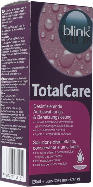 Blink TotalCare Lösung + Lensecase Lös (Hartlinsenpflege, 120 ml)