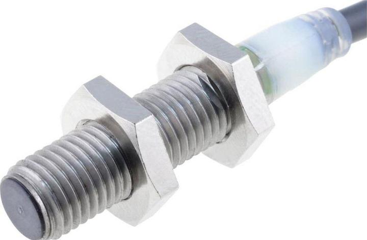 Produktbild Omron Industrial Automation Induktiver Sensor Öffnerkontakt (im Normalzustand geschlossen) 1.5kHz 32V 10mA 2mm IP67 / IP69K (Sensor)