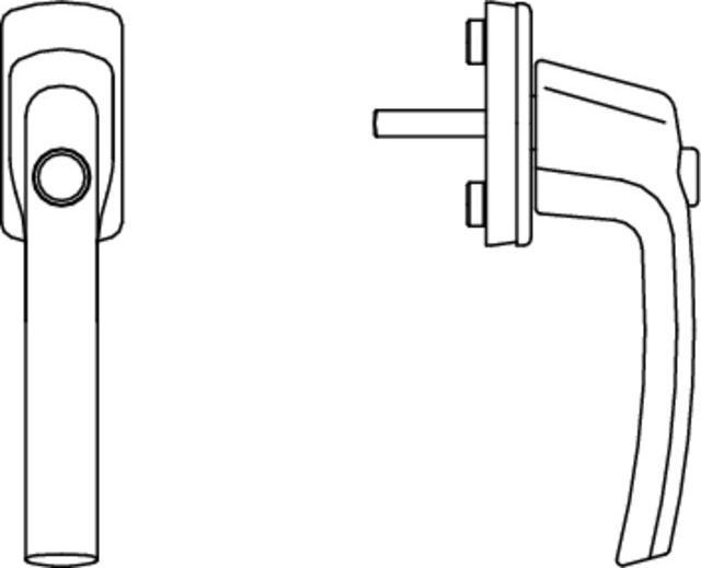Produktbild Maco Fenstergriff Harmony Sperrknopf Tresor S RC 1+2 (Türgriff)