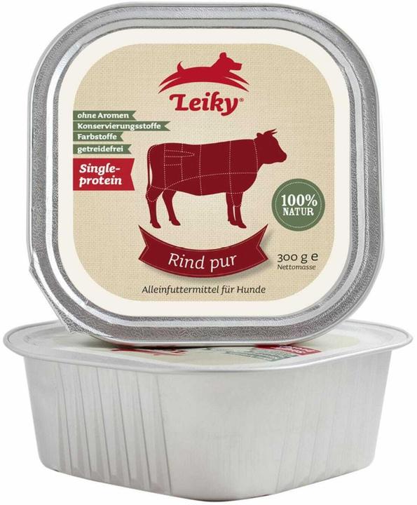 Leiky Hundenassfutter Rind (Adult, 1 Stk., 300 g)