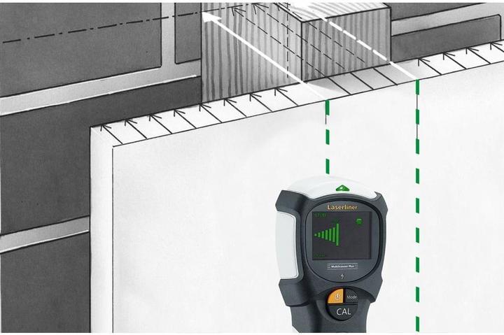 Actual product image Laserliner Locating device MultiScanner Plus 080.967A Locating depth (max.) 120mm Suitable for ferrous metals