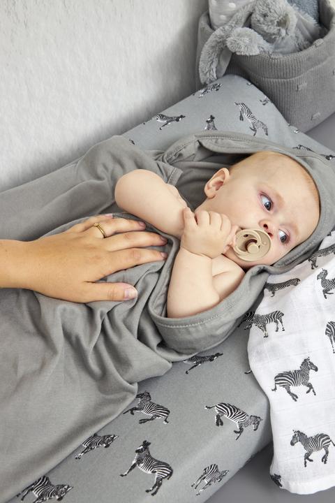 Immagine prodotto Meyco Sciarpa con cappuccio 2 pezzi Basic jersey grigio ghepardo