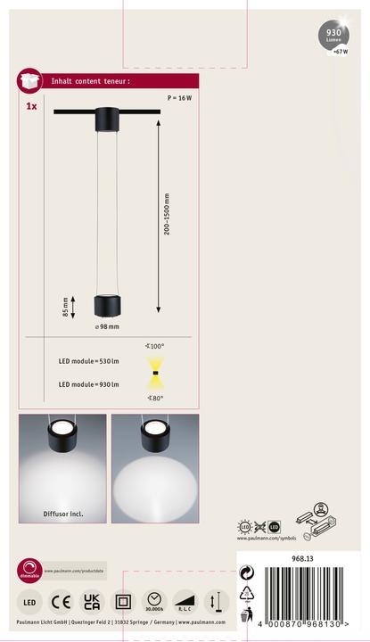 Actual product image Paulmann Lights Aldan (930 lm)