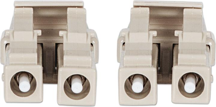 Actual product image Intellinet Fiber optic connection cable LC/LC multimode OM3 aqua (LSOH, CAT7, 3 m)