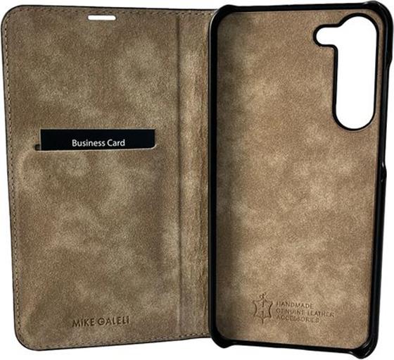 Actual product image Mike Galeli Book cover genuine leather Marc molten lava (Samsung Galaxy S23+)