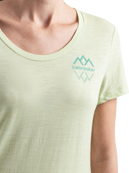 Actual product image Icebreaker Women Merino 150 Tech Lite III SS Scoop Tee Logo Reflections (M)