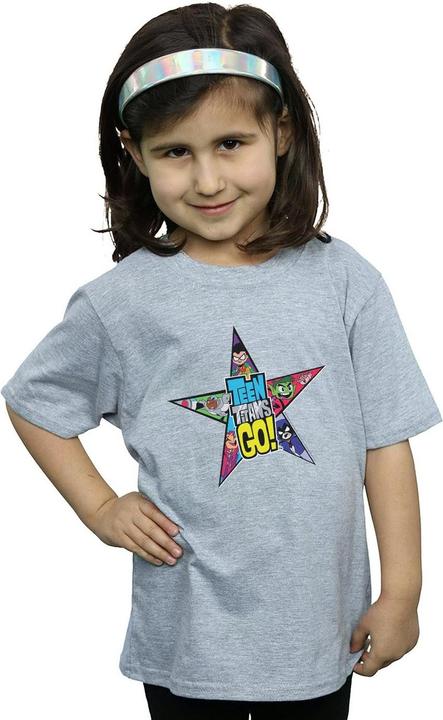 Immagine prodotto Teen Titans Go Star Logo Maglietta Ragazze (128)
