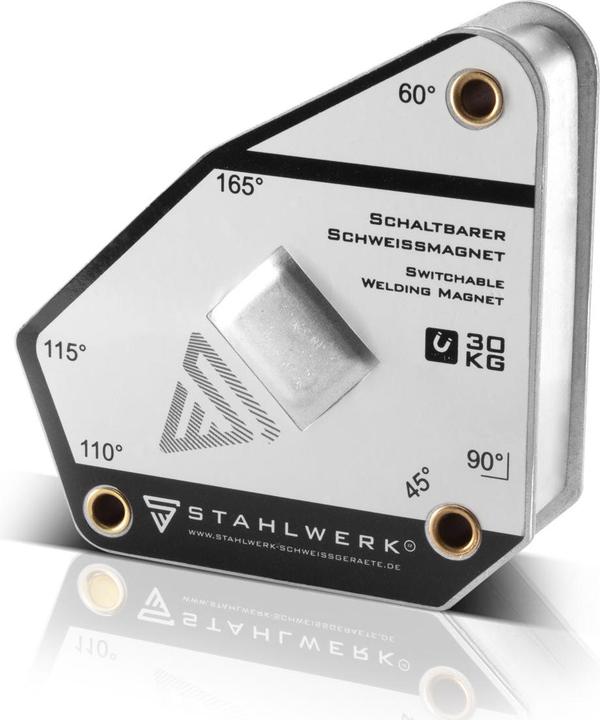 Image du produit Stahlwerk Angle de soudage magnétique commutable 45° - 165° 30 kg / 66 lbs