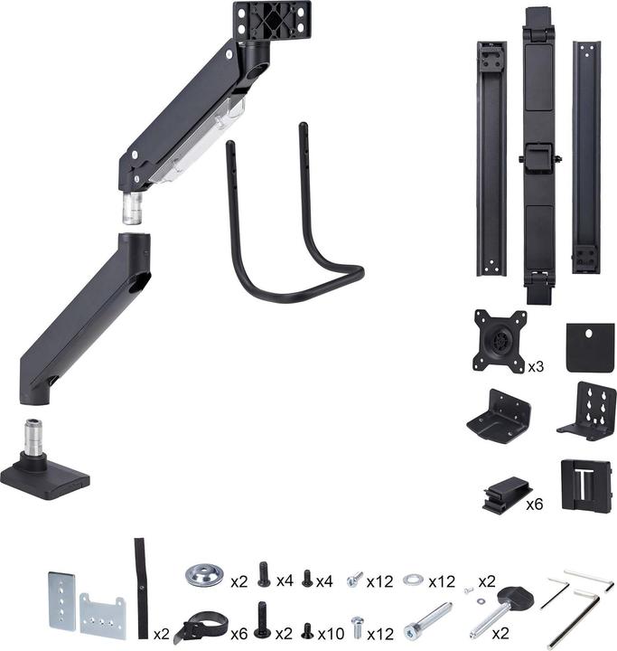 Produktbild StarTech Triple Monitor Desk Mount - (Tisch, 27.01")