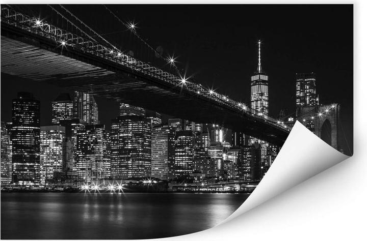 Produktbild Trenddeko New York bei Nacht (100 x 70 cm)