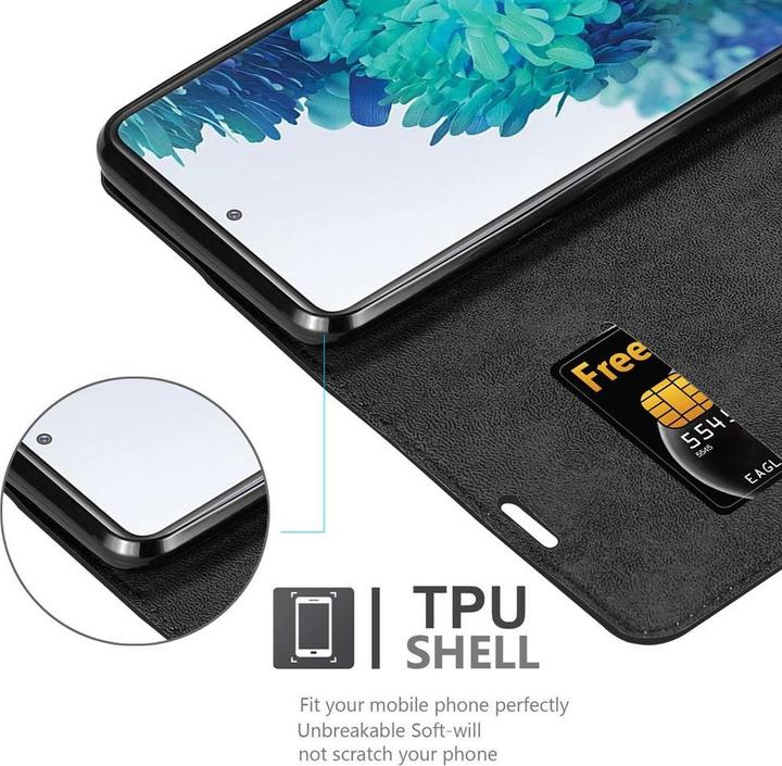 Actual product image Cadorabo Book Invisible Magnet Cover (Samsung Galaxy S20 FE)