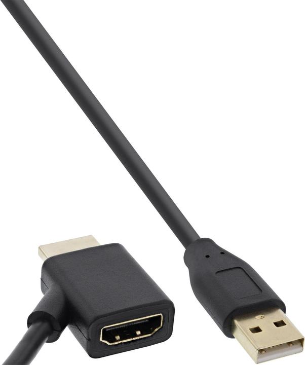 Image du produit InLine Adaptateur HDMI (USB-A, HDMI, 50 cm)