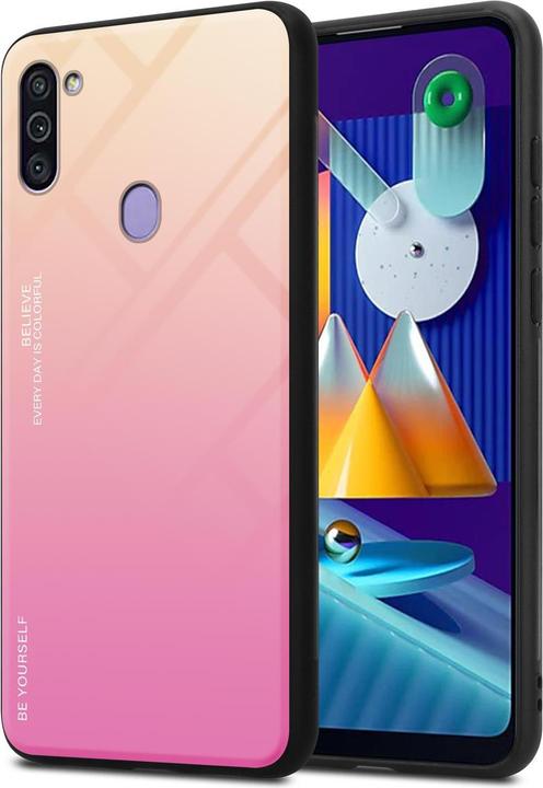 Actual product image Cadorabo TPU 2 colors glass cover (Samsung Galaxy M11, Samsung Galaxy A11)