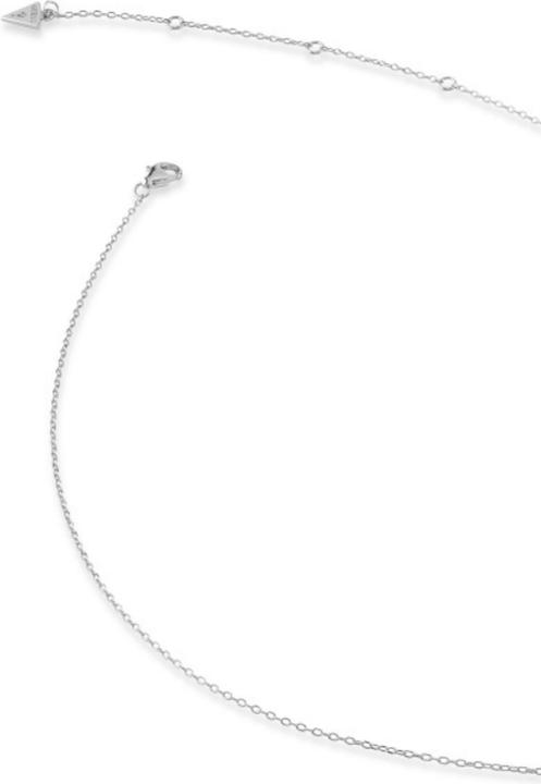 Actual product image Guess 16-18" 13MM FLUID HEART NK necklace (Sterling Silver)