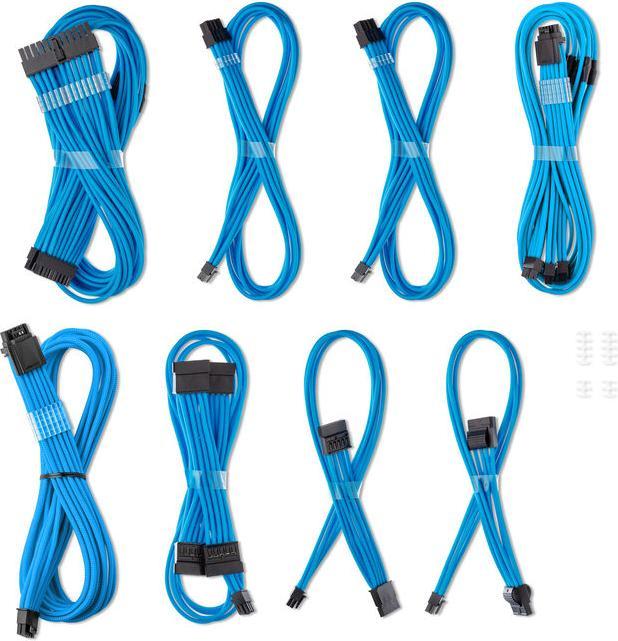 Actual product image CableMod C-Series Pro ModMesh Sleeved 12V-2x6 12VHPWR Dual StealthSense Cable Kit for Corsair RMi, R
