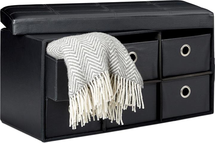 Image du produit Relaxdays Banquette de rangement (76 cm)