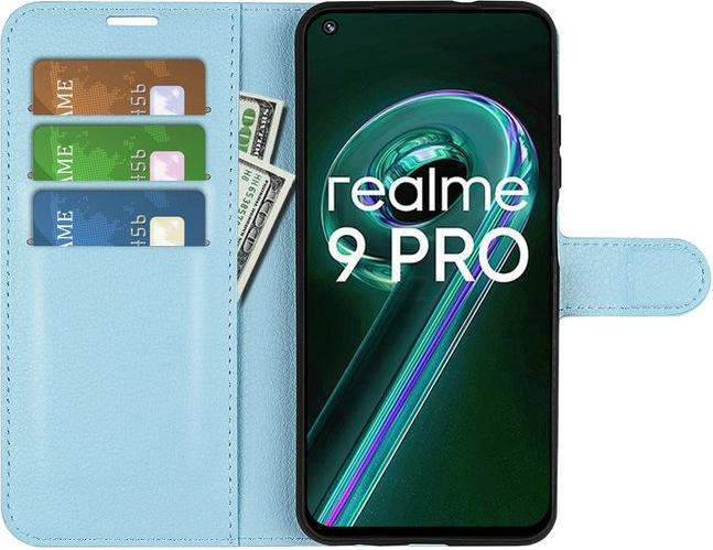 Actual product image MU Classic Litchi Leather Bookcover Series (Realme 9 Pro)