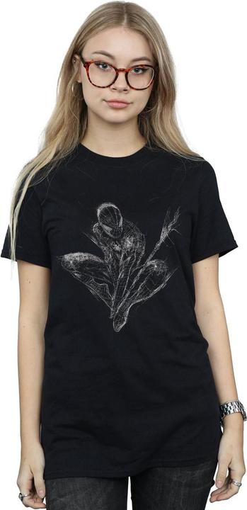 Immagine prodotto Spider-Man Web Crouch Maglietta Ampia Donna (S)