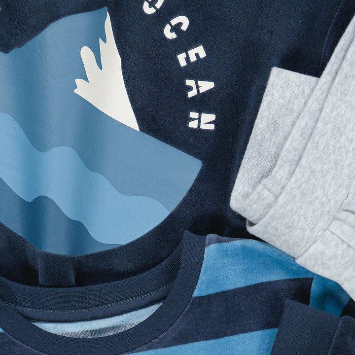 Produktbild La Redoute Collections 2er-Pack Samt-Pyjamas (110)