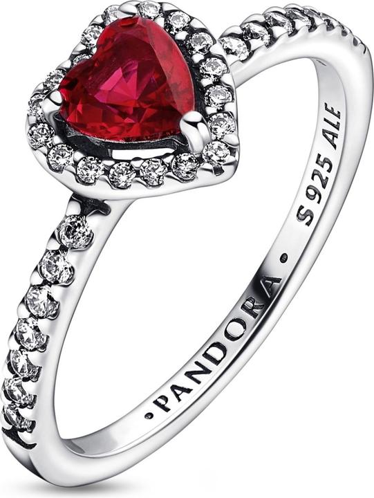 Immagine prodotto Pandora Anello con cuore rosso pronunciato (54, 925 Argento)