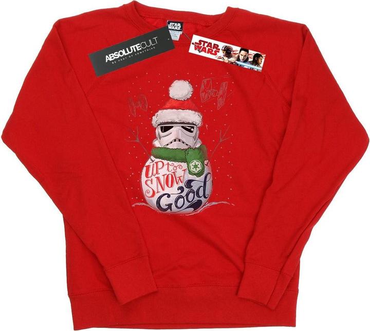 Actual product image Star Wars Womens/Ladies Stormtrooper Up To Snow Good Sweatshirt (M)