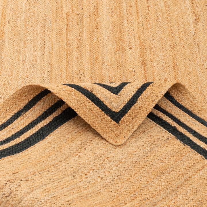 Actual product image Pergamon Naturfaser Teppich Jute Salsa Bordüre (160 x 230 cm)